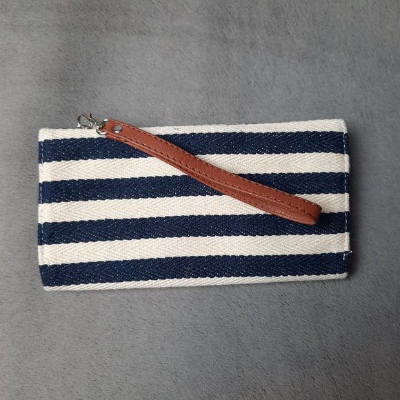 Handbags - Small blue and brown handbag wallet